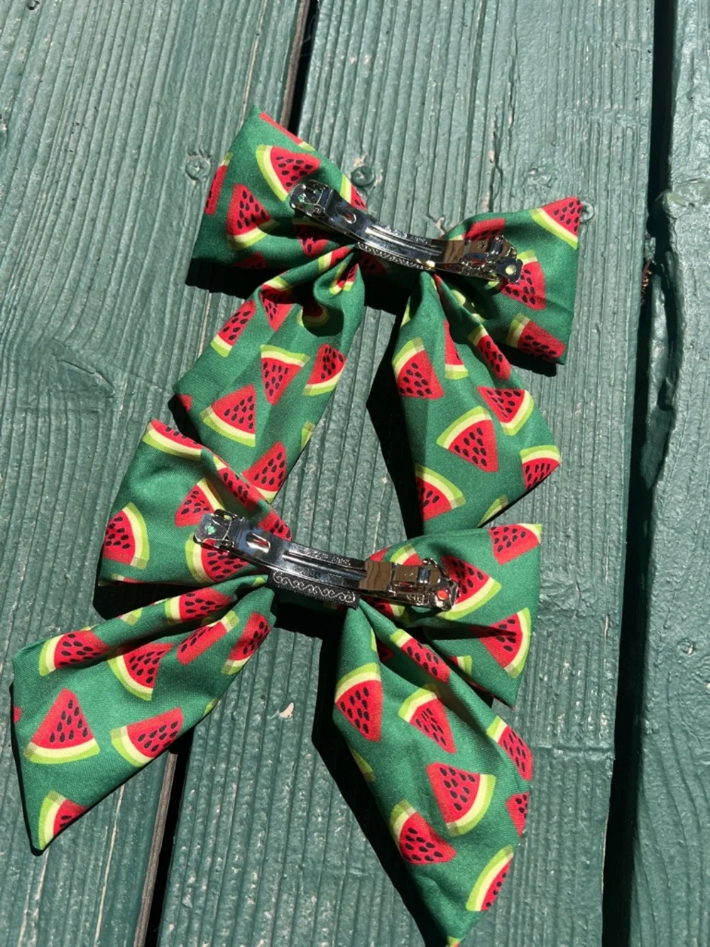 🍉Watermelon Bow Barrett clip🍉
